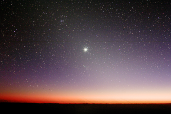 Venus mit Zodiakallicht
