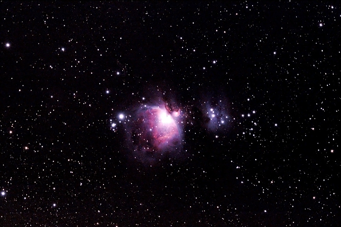 M42, Orionnebel + M43, Running-Man-Nebel