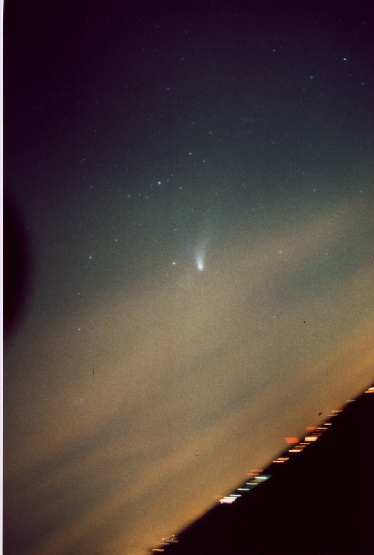 Komet Hale-Bop über Heerlen, Apr. 1997