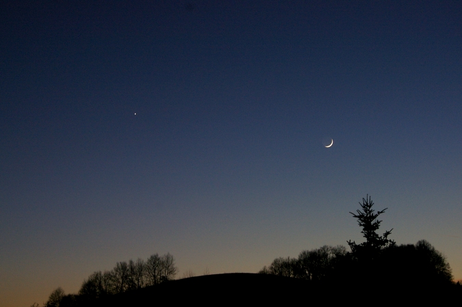 Mond und Venus, Dez. 2011