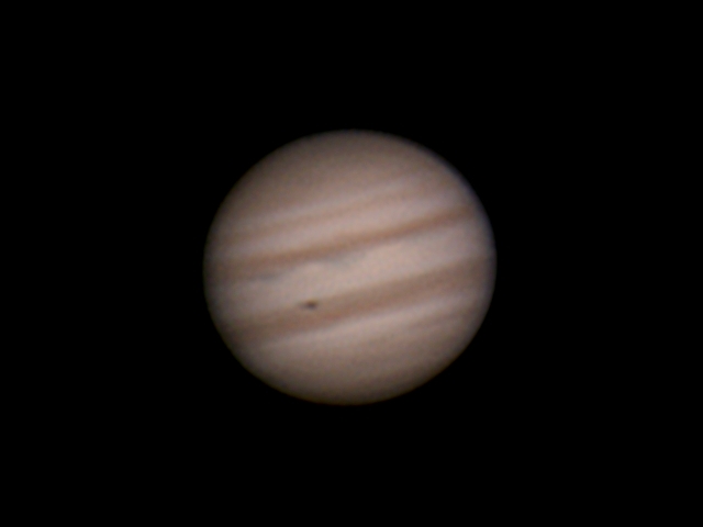 Jupiter mit Io-Schatten, Feb. 2014