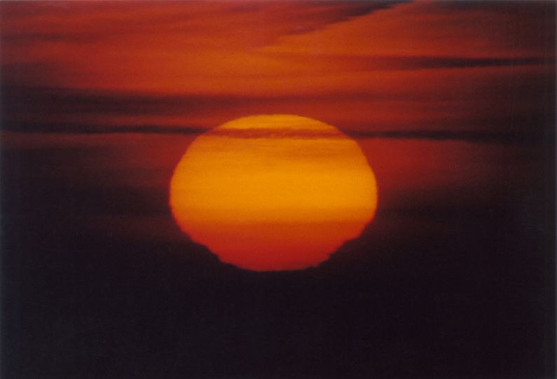 Sonnenaufgang am Morgen des Venusdurchgangs, Jun. 2004